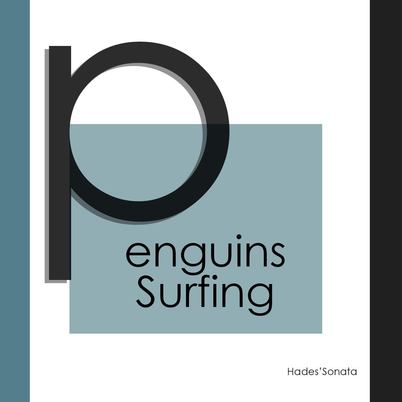Penguins surfing
